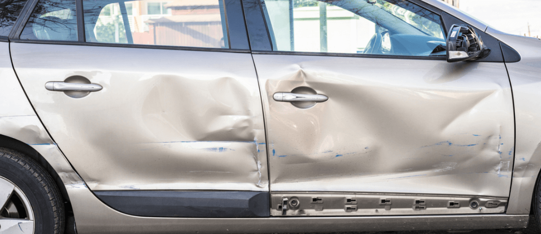 Common Damage In A Side-impact Collision 